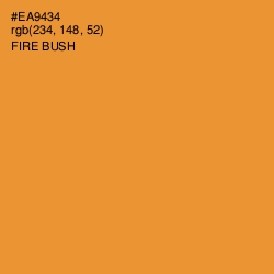 #EA9434 - Fire Bush Color Image