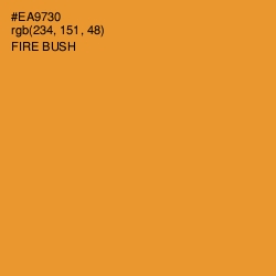#EA9730 - Fire Bush Color Image