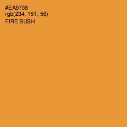 #EA9738 - Fire Bush Color Image