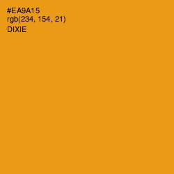 #EA9A15 - Dixie Color Image