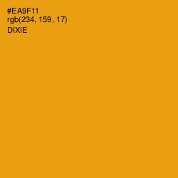 #EA9F11 - Dixie Color Image