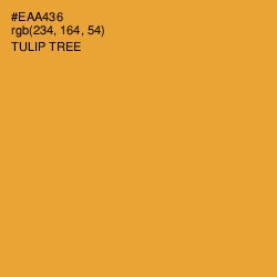 #EAA436 - Tulip Tree Color Image