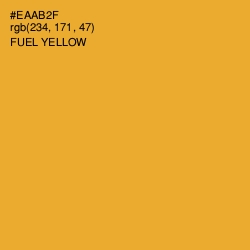 #EAAB2F - Fuel Yellow Color Image