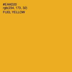 #EAAD20 - Fuel Yellow Color Image