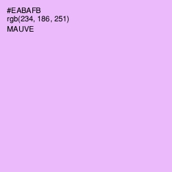 #EABAFB - Mauve Color Image