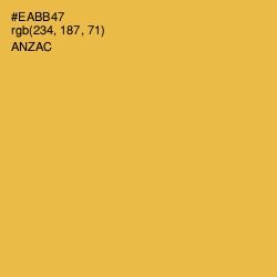 #EABB47 - Anzac Color Image