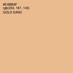 #EABB8F - Gold Sand Color Image