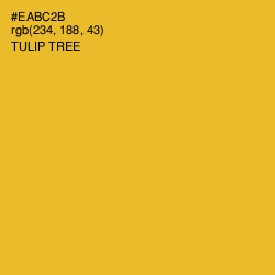 #EABC2B - Tulip Tree Color Image