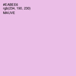 #EABEE6 - Mauve Color Image