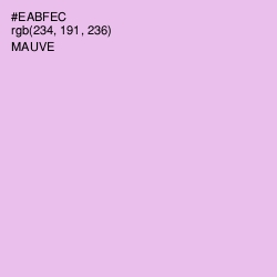 #EABFEC - Mauve Color Image