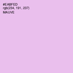 #EABFED - Mauve Color Image