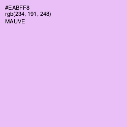 #EABFF8 - Mauve Color Image