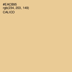 #EACB95 - Calico Color Image