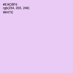#EACBF6 - French Lilac Color Image