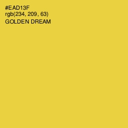 #EAD13F - Golden Dream Color Image