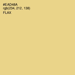 #EAD48A - Flax Color Image