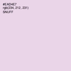 #EAD4E7 - Snuff Color Image