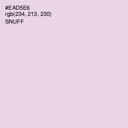 #EAD5E6 - Snuff Color Image