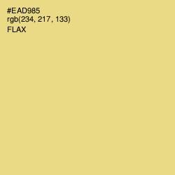 #EAD985 - Flax Color Image