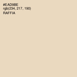 #EAD9BE - Raffia Color Image