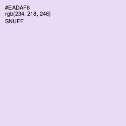 #EADAF6 - Snuff Color Image