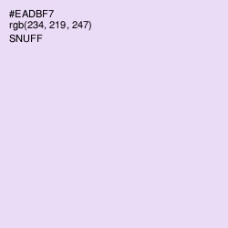 #EADBF7 - Snuff Color Image