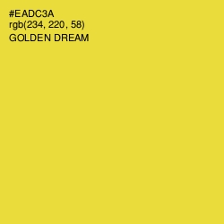 #EADC3A - Golden Dream Color Image