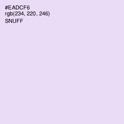 #EADCF6 - Snuff Color Image