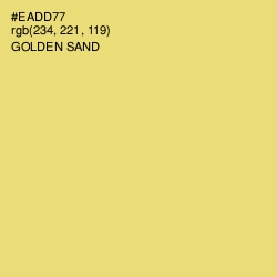 #EADD77 - Golden Sand Color Image
