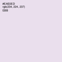 #EAE0ED - Ebb Color Image