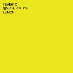 #EAE61C - Lemon Color Image
