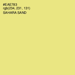 #EAE783 - Sahara Sand Color Image