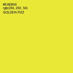 #EAE836 - Golden Fizz Color Image