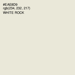 #EAE8D9 - White Rock Color Image