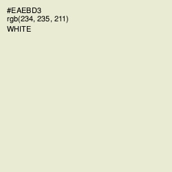 #EAEBD3 - White Rock Color Image