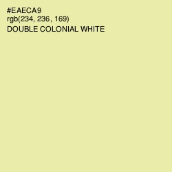 #EAECA9 - Double Colonial White Color Image