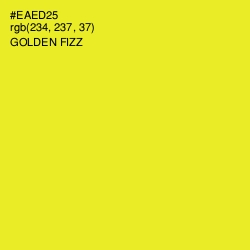 #EAED25 - Golden Fizz Color Image