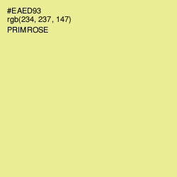 #EAED93 - Primrose Color Image