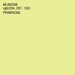#EAED98 - Primrose Color Image