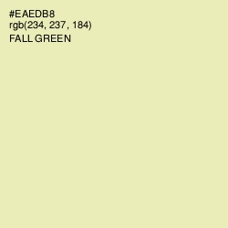 #EAEDB8 - Fall Green Color Image