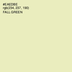 #EAEDBE - Fall Green Color Image
