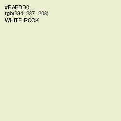 #EAEDD0 - White Rock Color Image