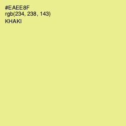 #EAEE8F - Khaki Color Image