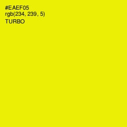 #EAEF05 - Turbo Color Image