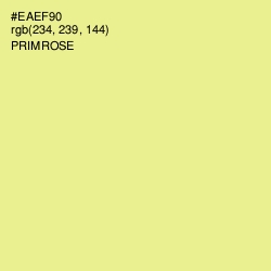 #EAEF90 - Primrose Color Image