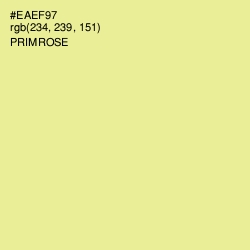 #EAEF97 - Primrose Color Image