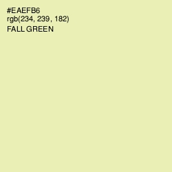 #EAEFB6 - Fall Green Color Image