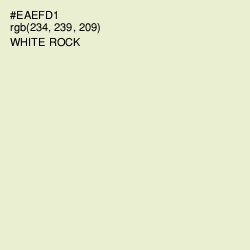 #EAEFD1 - White Rock Color Image