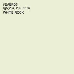 #EAEFD5 - White Rock Color Image