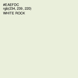 #EAEFDC - White Rock Color Image